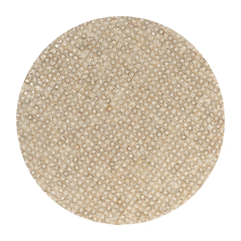 Porada Modern Gold and Ivory Coffee Table