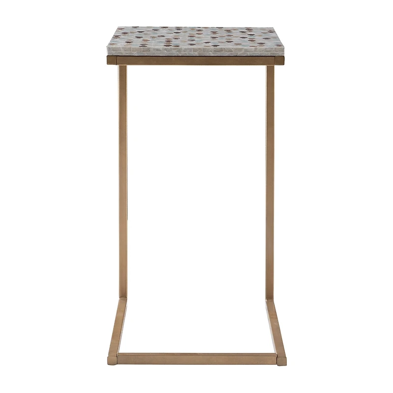 Linon Popson Living Room Collection Storage C Table