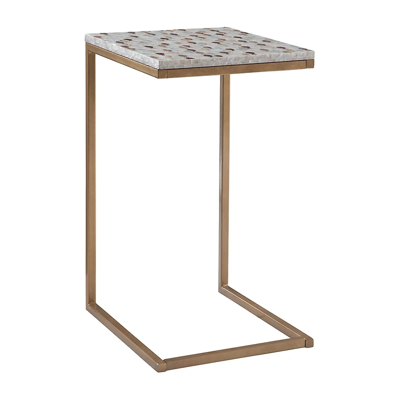 Linon Popson Living Room Collection Storage C Table