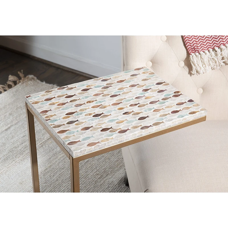 Linon Popson Living Room Collection Storage C Table