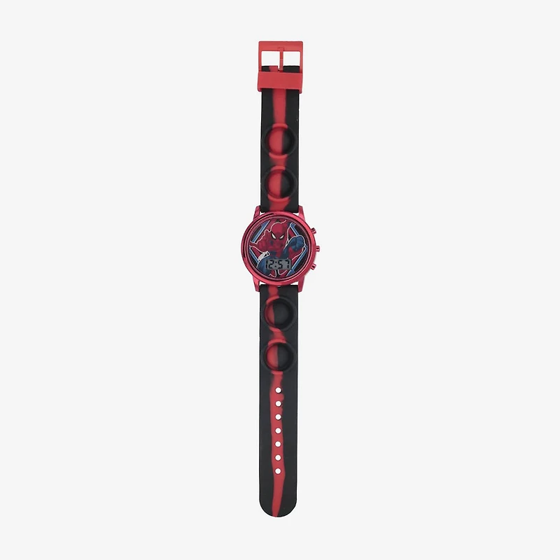 Spiderman Girls Digital Multicolor Strap Watch Spd4845