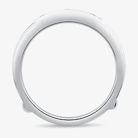 Womens 1/5 CT. Natural White Diamond 10K Gold Wedding Ring Guard