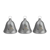 Northlight 6.5" Musical Silver Bells 3-pc. Christmas Tabletop Decor
