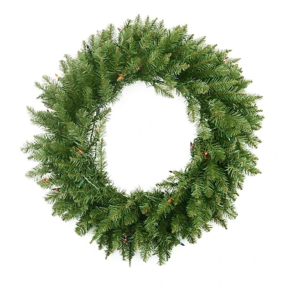 Northlight Northern Pine Artificial 24-Inch Multi Color Lights Pre-Lit Wreath