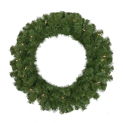 Northlight Dorchester Pine Artificial 24-Inch Clear Lights Pre-Lit Wreath