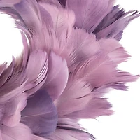 Northlight Layered Purple Feather 10-Inch Unlit Wreath