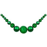 Northlight 6' Green Shiny And Matte Shatterproof Ball Swag
