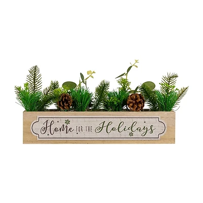 Northlight 13.75" Home For The Holidays Candle Holder Christmas Tabletop Decor