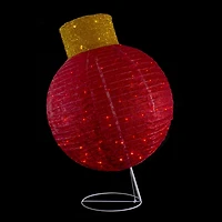 Northlight 38" Led Twinkling Red Tinsel Decoration Christmas Ornament