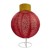 Northlight 38" Led Twinkling Red Tinsel Decoration Christmas Ornament