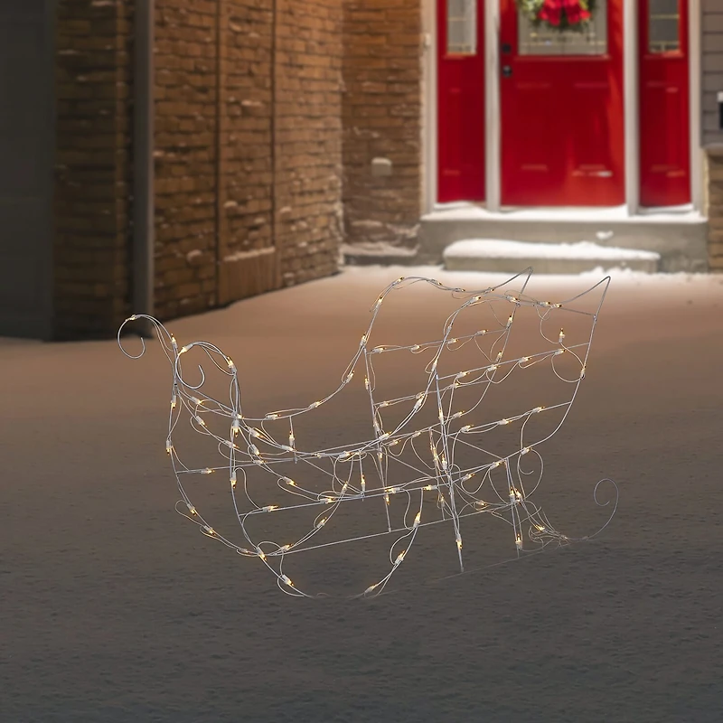 Northlight 48" Sleigh Outdoor Christmas Yard Art