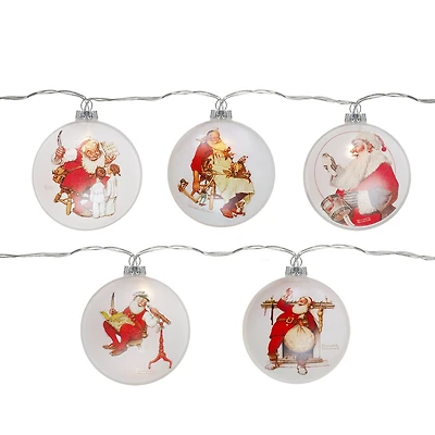Northlight Glass Norman Rockwell Disc String Lights