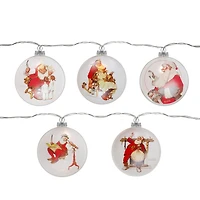 Northlight Glass Norman Rockwell Disc String Lights