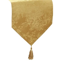 Elrene Home Fashions Poinsettia Elegance Table Runner