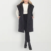 White Mark Womens Lightweight Plus Puffer Vest