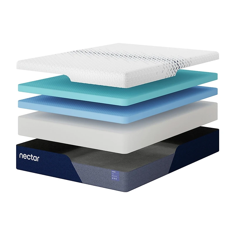 Nectar Luxe Memory Foam 5.1 14" Plush - Mattress a Box
