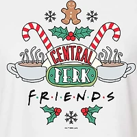 Womens Crew Neck Short Sleeve Regular Fit Friends Graphic T-Shirt