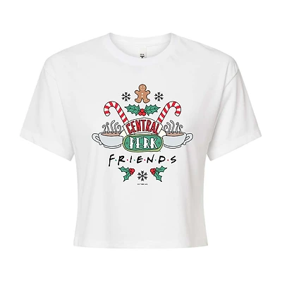 Womens Crew Neck Short Sleeve Regular Fit Friends Graphic T-Shirt