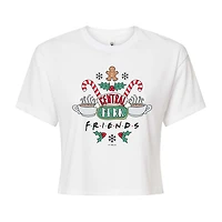 Womens Crew Neck Short Sleeve Regular Fit Friends Graphic T-Shirt
