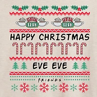 Friends Merry Christmas Eve Tee Womens Crew Neck Short Sleeve Graphic T-Shirt