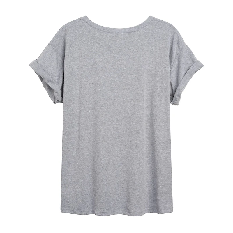 Winne The Pooh Eeyore Winter Tee Womens Crew Neck Short Sleeve Winnie Graphic T-Shirt