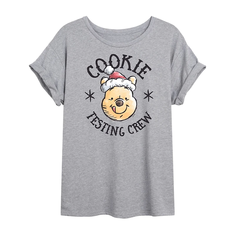 Womens Crew Neck Short Sleeve Regular Fit Winnie The Pooh Graphic T-Shirt