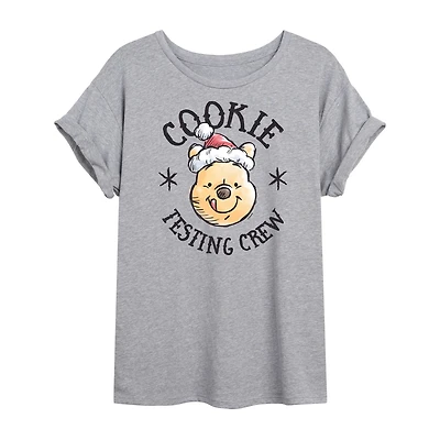 Womens Crew Neck Short Sleeve Regular Fit Winnie The Pooh Graphic T-Shirt