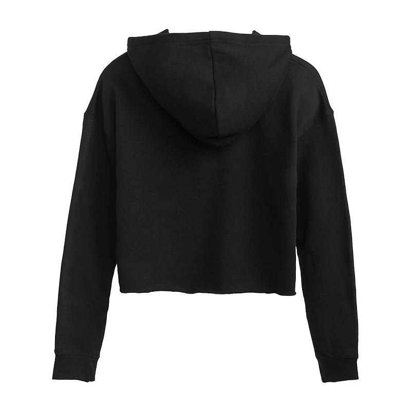 Mickey and Friends Cropped Hoodie Womens Long Sleeve