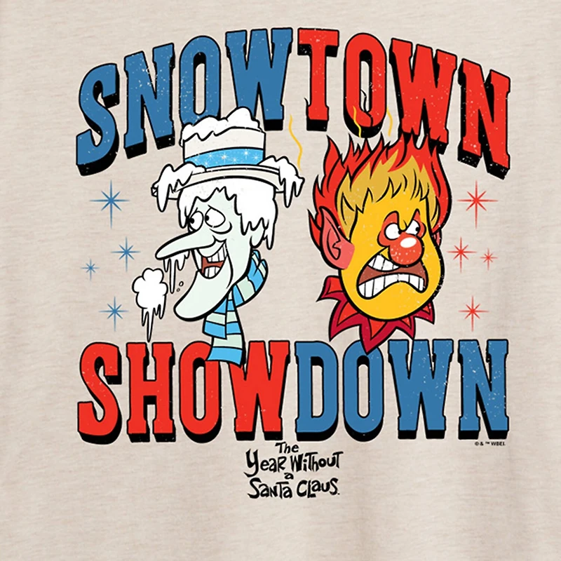 Snowtown Showdown Tee Womens Crew Neck Short Sleeve Regular Fit Graphic T-Shirt