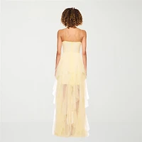 B. Smart Womens Juniors Sweetheart Neck Sleeveless A-Line Dress