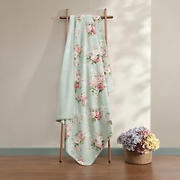 Laura Ashley Reversible Coco Plush Throw