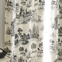 Martha Stewart Village Back Tab Blackout Set of 2 Curtain Panel