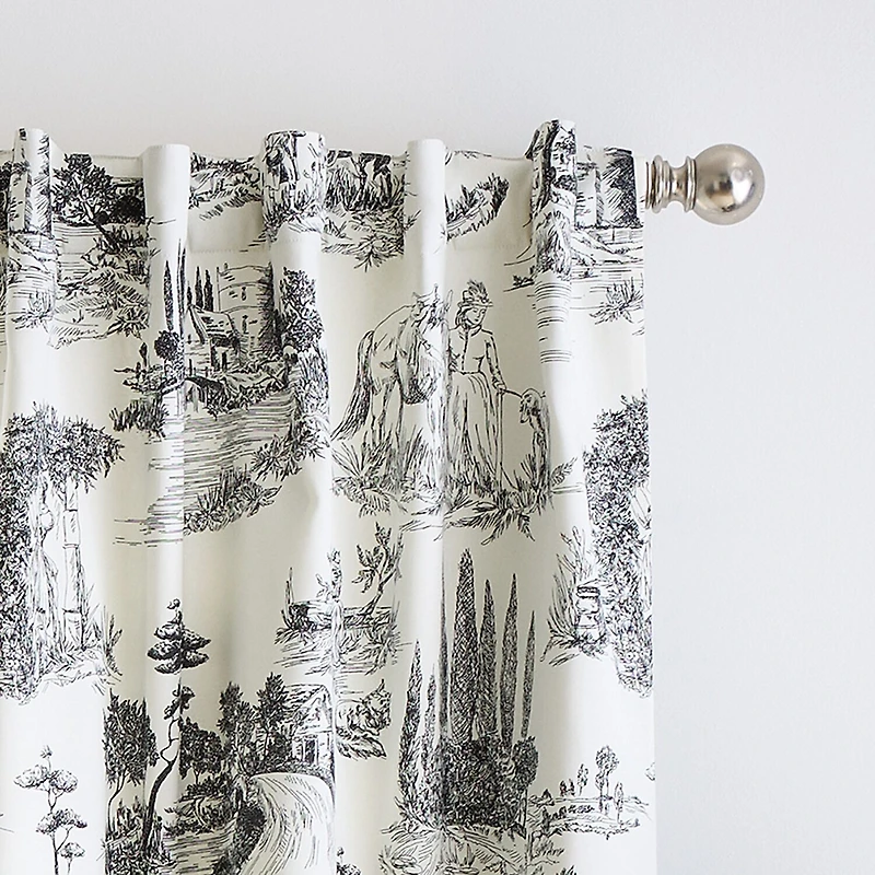 Martha Stewart Village Back Tab Blackout Set of 2 Curtain Panel