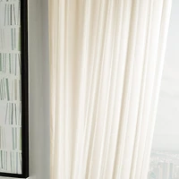Martha Stewart Glacier Rod Pocket Sheer Set of 2 Curtain Panel