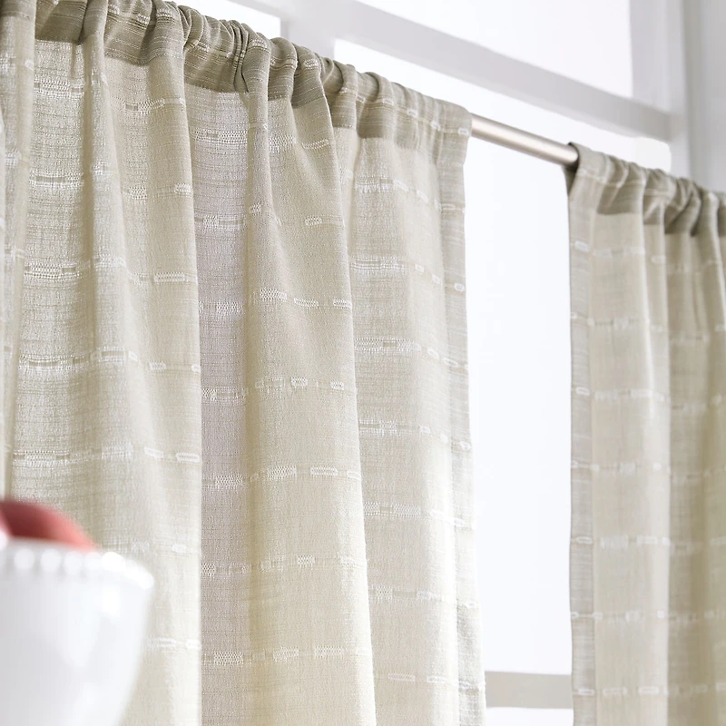 Martha Stewart Ava 3-pc. Rod Pocket Kitchen Curtains & Drapes Window Set