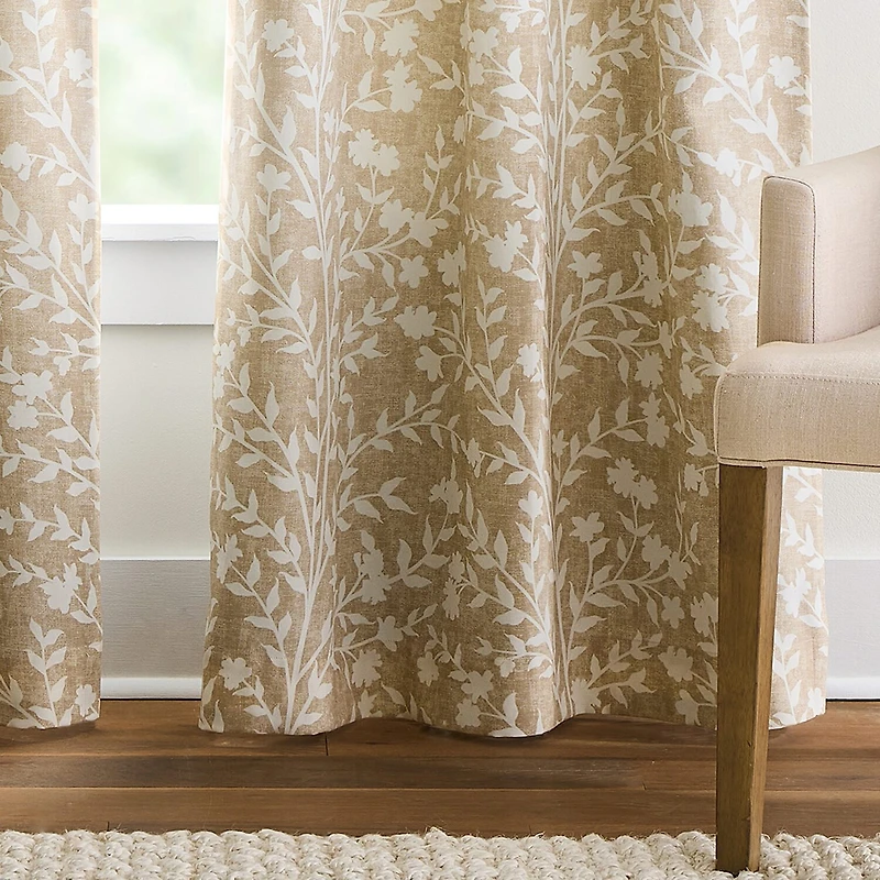 Martha Stewart Amelia Back Tab Blackout Set of 2 Curtain Panel