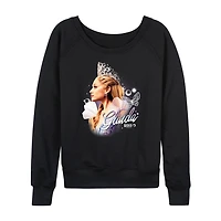 Glinda Profile Womens Boat Neck Long Sleeve Regular Fit Wicked Graphic T-Shirt