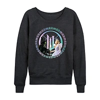 Wicked For Good Womens Boat Neck Long Sleeve Graphic T-Shirt
