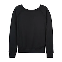 Wicked Icon Logo Womens Boat Neck Long Sleeve Graphic T-Shirt