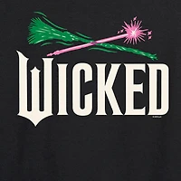 Wicked Icon Logo Womens Boat Neck Long Sleeve Graphic T-Shirt