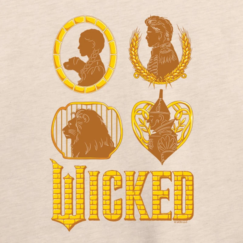 Wicked Oz Group Womens Boat Neck Long Sleeve Regular Fit Graphic T-Shirt