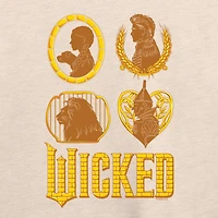 Wicked Oz Group Womens Boat Neck Long Sleeve Regular Fit Graphic T-Shirt