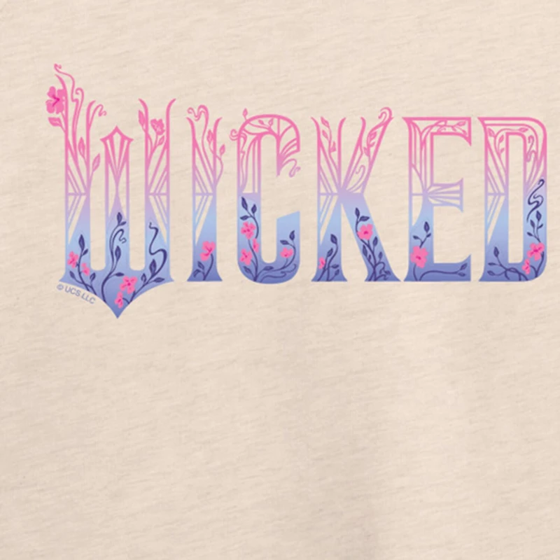 Wicked Logo Womens Boat Neck Long Sleeve Graphic T-Shirt