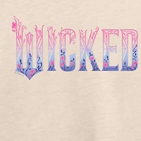 Wicked Logo Womens Boat Neck Long Sleeve Graphic T-Shirt
