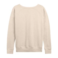 Elphaba Frame Womens Boat Neck Long Sleeve Wicked Graphic T-Shirt