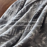 Woolrich Alberta Cotton Blend Jacquard Blanket