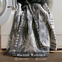 Woolrich Alberta Cotton Blend Jacquard Blanket