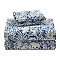 Pontehaven 200 Thread Count Printed Cotton Percale Sheet Set
