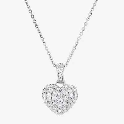 Limited Quantities! Womens 1/2 CT. T.W. Lab Grown White Diamond 10K Gold Heart 18 Inch Pendant Necklace