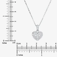 Limited Quantities! Womens 1/2 CT. T.W. Lab Grown White Diamond 10K Gold Heart 18 Inch Pendant Necklace